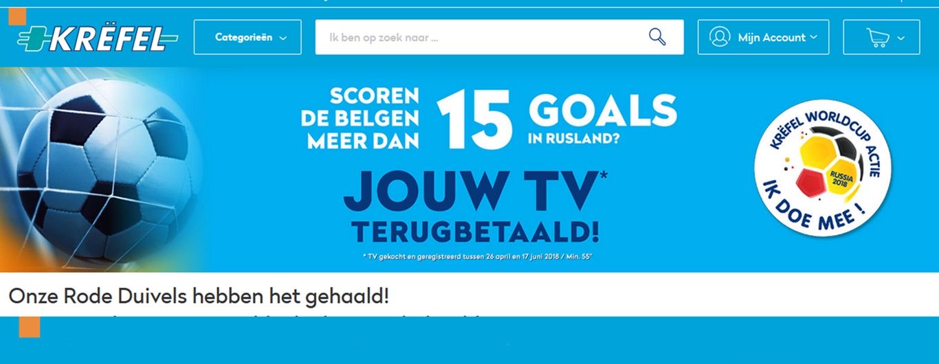 Mundialowa promocja: belgijski sklep zwróci klientom koszty zakupu telewizorów. Promocje cenowe bez obniżania ceny mają sens?