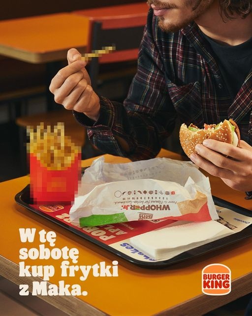 Burger King zachęca do zakupu frytek w McDonald’s