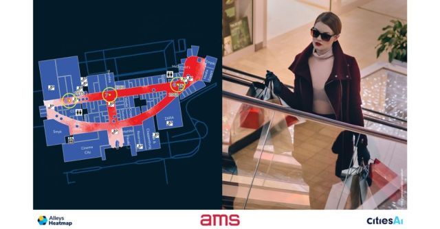 Sztuczna inteligencja mierzy ruch wokół nośników indoor AMS