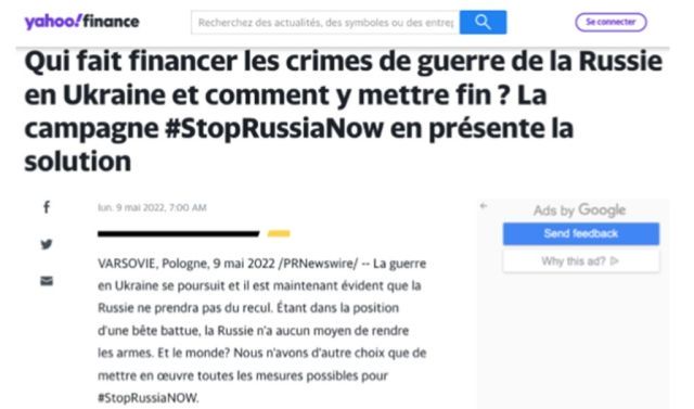StopRussiaNow Francja