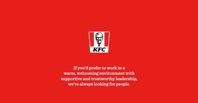 Real-time marketing KFC w Wielkiej Brytanii