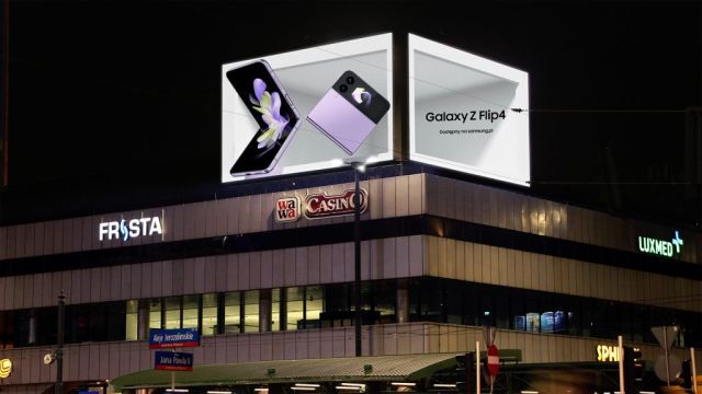 3D DOOH w kampanii Samsunga
