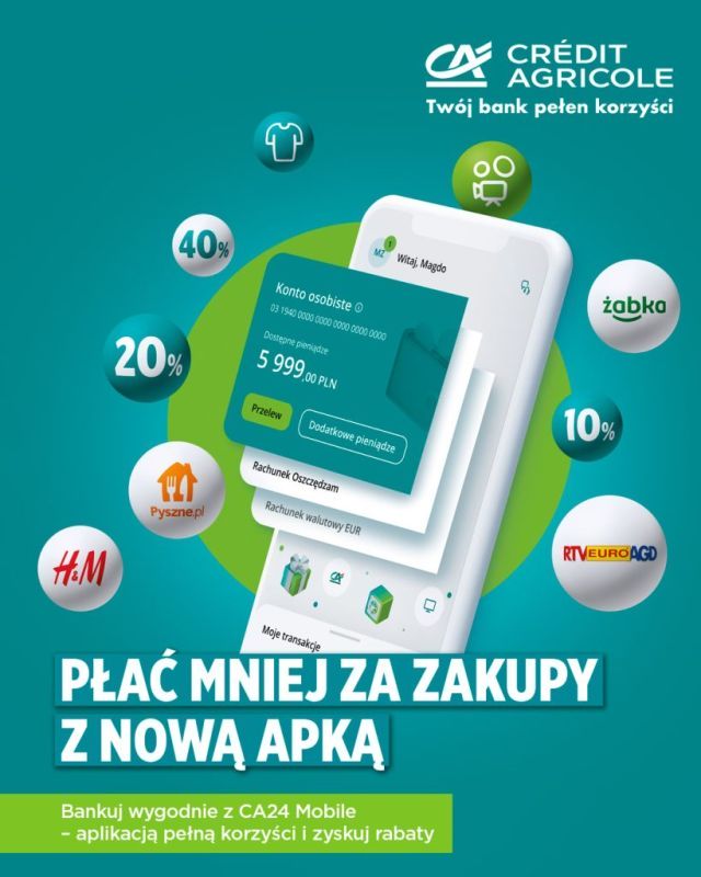 Podsiadło i Makłowicz w kampanii Credit Agricole promującej aplikację mobilną