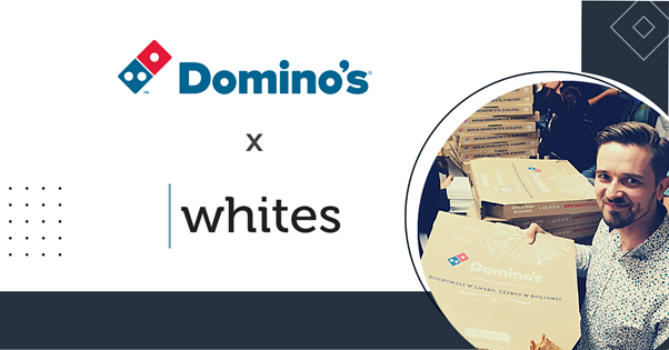 Marka pizzerii Domino's z agencją Whites