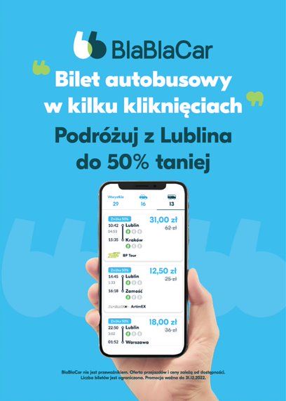 BlaBlaCar promuje przejazdy autobusowe
