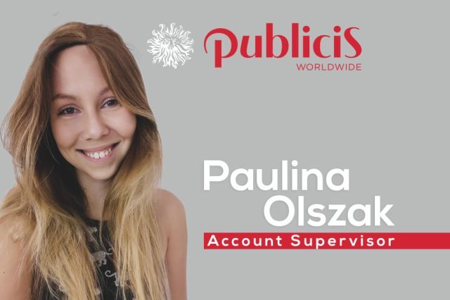Paulina Olszak w Publicis, w zespole Marty Krakowskiej-Sochacz