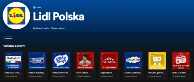 Lidl Polska na Spotify