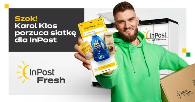 Twarzą kampanii InPost Fresh został siatkarz Karol Kłos