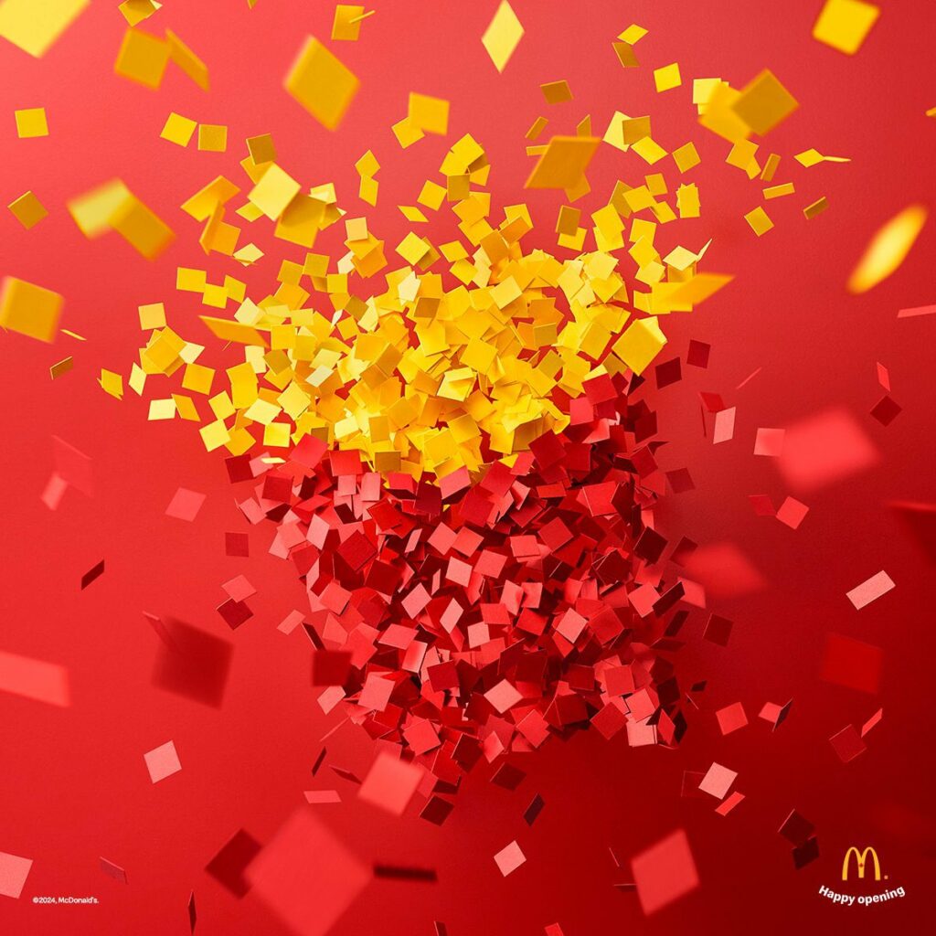 wybuch konfetti – nowy distinctive brand asset McDonald’s?