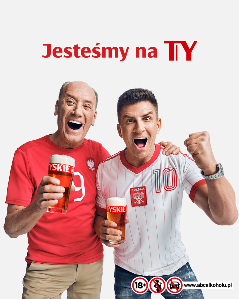 Dariusz Szpakowski i Mateusz Borek w reklamie Tyskiego