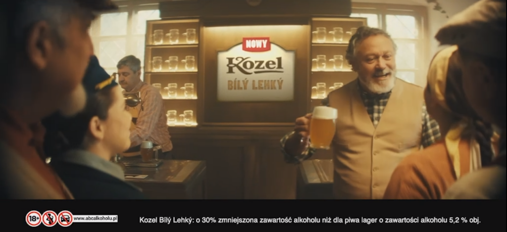 Kampania piwa Kozel Bílý Lehký